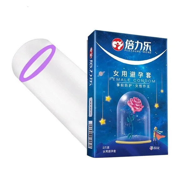 Beilile 6pcs/4pcs Female Condoms Male Penis Cock Sleeve Release Penis Freely Erotic Goods Contraceptive Condoms for Women
