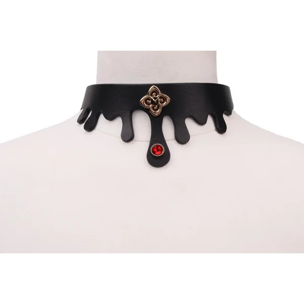 Black Color Blood Dripping Collar