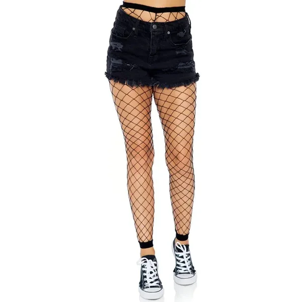 Black Footloose Fence Net Tights