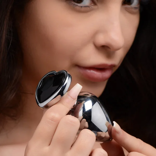 Black Heart Gem Anal Plug