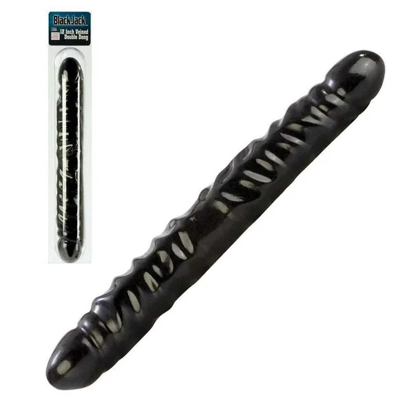 Black Jack 12" Veined Double Dong