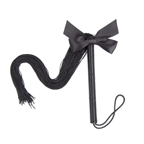 Black Silk Bow Tie Whip