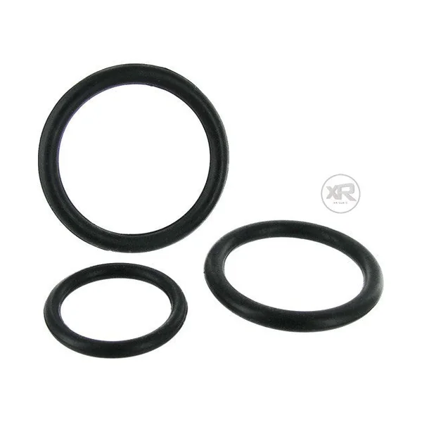 Black Triple Cock Ring Set