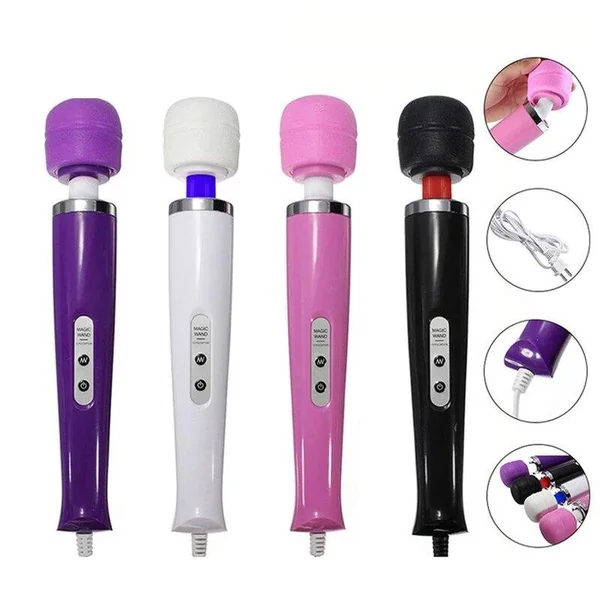Black Wolf 10 Speed AV Vibrator Powerfull Magic Wand G-spot Stimulation Massager Clit Vibrators Sex Toys for Women Masturbation