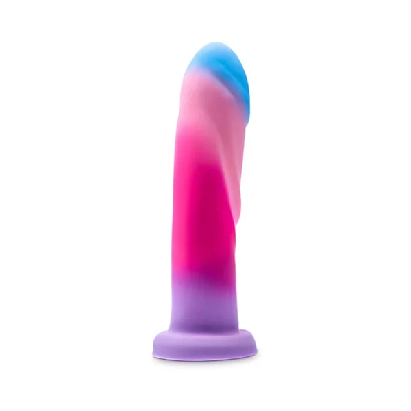 Blush Avant Borealis Dreams Girthy Textured Liquid Silicone Suction Cup Harnessable Dildo