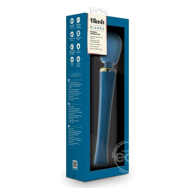 Blush Collection Dianna Rechargeable Silicone Massager - Teal