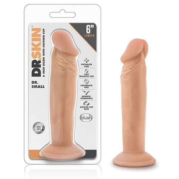 Blush Dr. Skin Dr. Small 6" Dildo - Vanilla