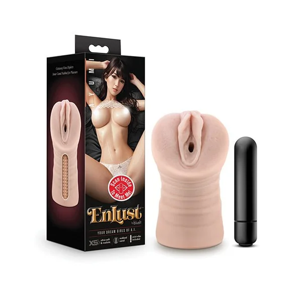 Blush EnLust Pussy Stroker w/Vibrating Bullet - Ayumi