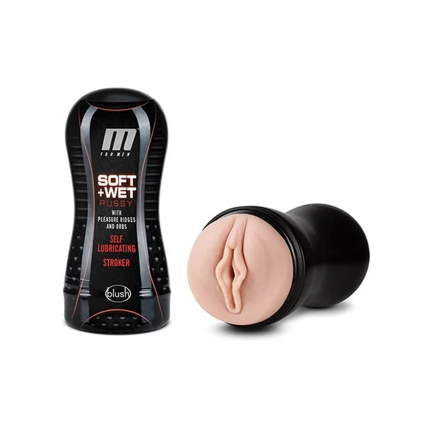 Blush M For Men Soft And Wet Pussy With Pleasure Ridges & Orbs Self Lubricating Stroker