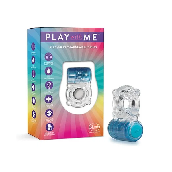Blush Play With Me Pleaser Rechargeable C Ring