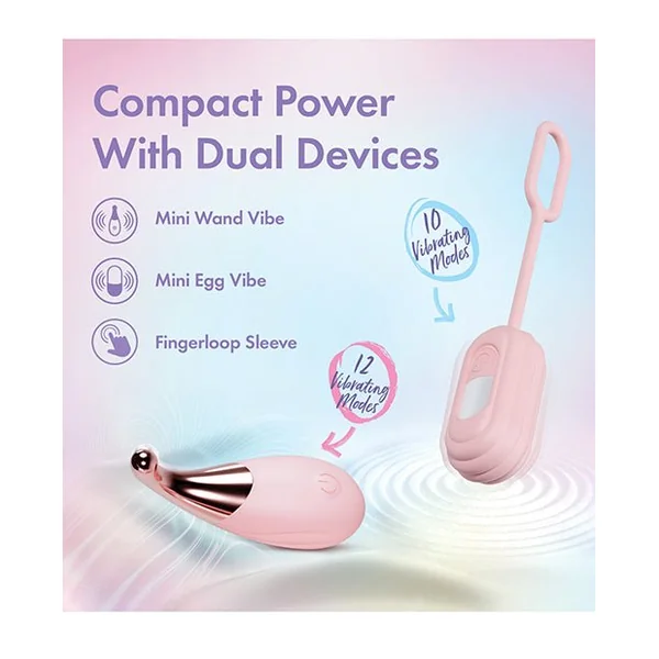 Blush Play With Me Wanderlust 4 Piece Vibrator Set - Pink
