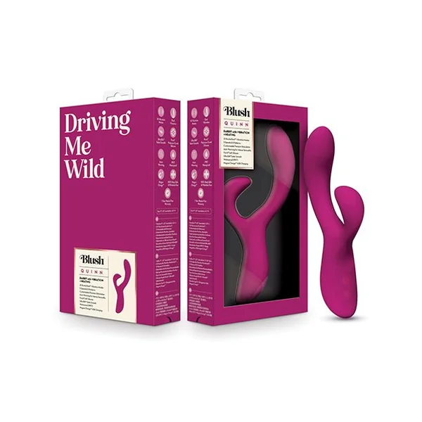 Blush Quinn Rabbit Vibrator - Burgundy