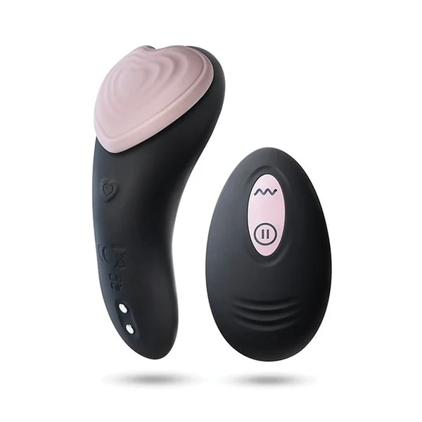 Blush Temptasia Heartbeat Panty Vibe w/Remote - Pink & black