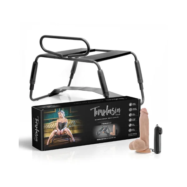 Blush Temptasia Surrender Sex Chair Riding Aid With Handles
