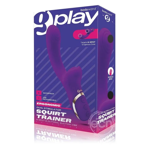 Bodywand G-Play Rechargeable Silicone G-Spot & Clitoral Vibrator - Purple