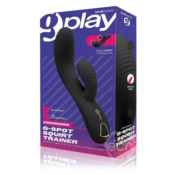 Bodywand G-Play Squirt Trainer Rechargeable Silicone G-Spot Vibrator - Black