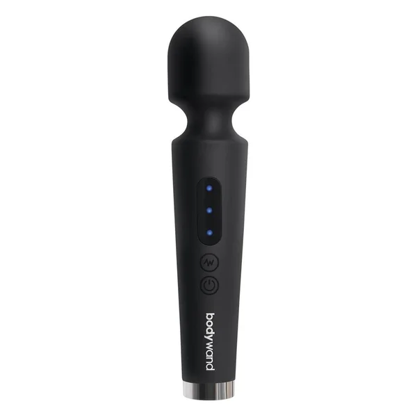 Bodywand Power Wand Rechargeable Silicone Wand Massager 8in - Black