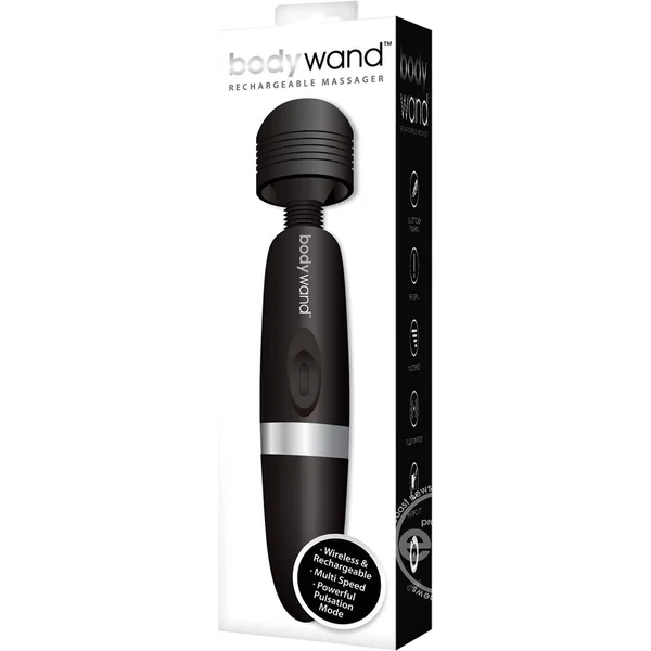 Bodywand Rechargeable Silicone Wand Massager - Black