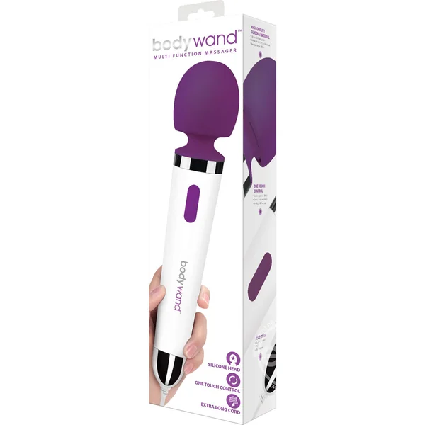 Bodywand Silicone Plug-In Wand Massager - Purple