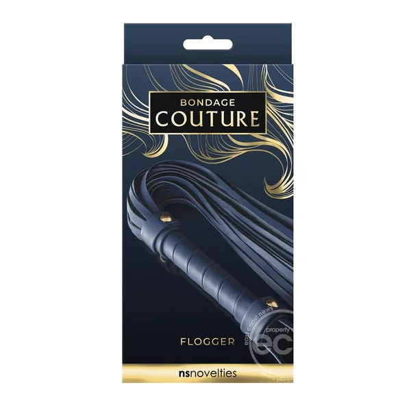 Bondage Couture Flogger - Blue