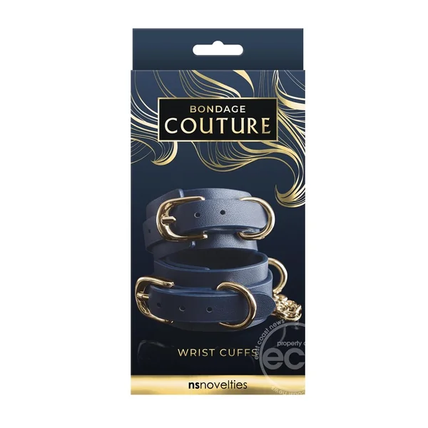 Bondage Couture Wrist Cuff - Blue