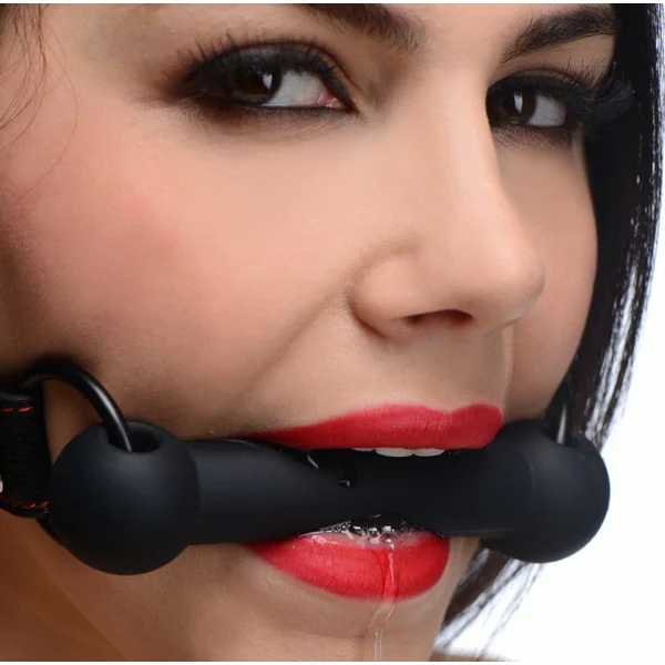 Bondage Gear Mouth Gag ,Silicone Bit Gag