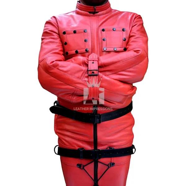 Bondage Leather Sleepsack with Heavy Duty Belts
