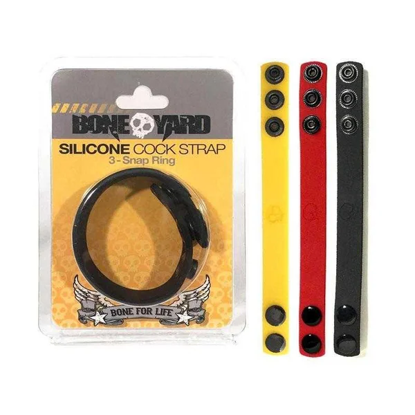 Bone Yard Silicone Cock Strap - 3 Colors