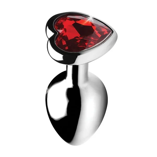 Booty Sparks Red Heart Gem - Small Anal Plug