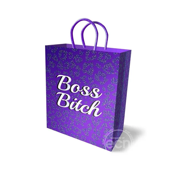 Boss Bitch Gift Bag - Purple/White