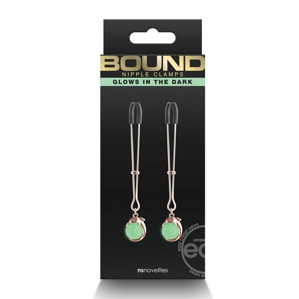 Bound Nipple Clamps G1 Iron Glow in the Dark