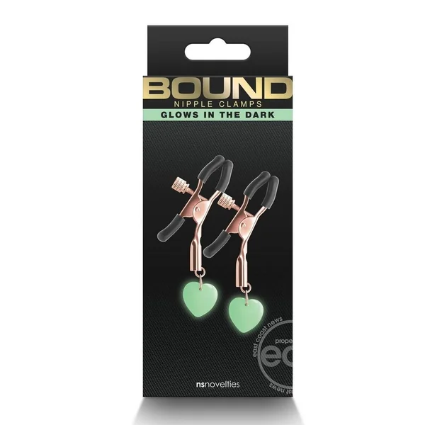 Bound Nipple Clamps G3 Iron Glow in the Dark