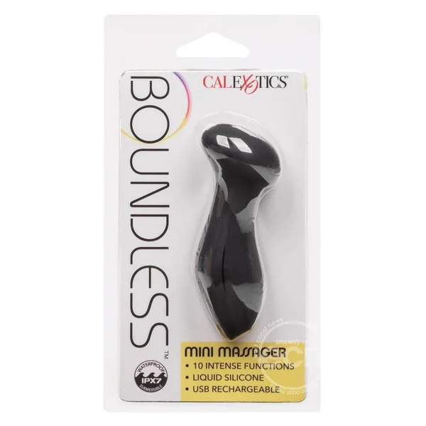 Boundless Mini Massager Rechargeable Silicone Clitoral Stimulator - Black