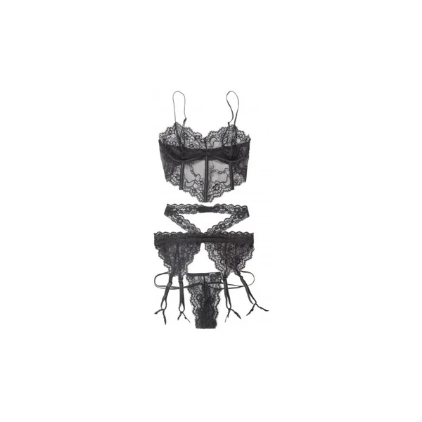 Bra, Garter belt & G-String Set