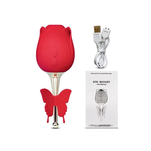 Butterfly Rose Toy Vibrator