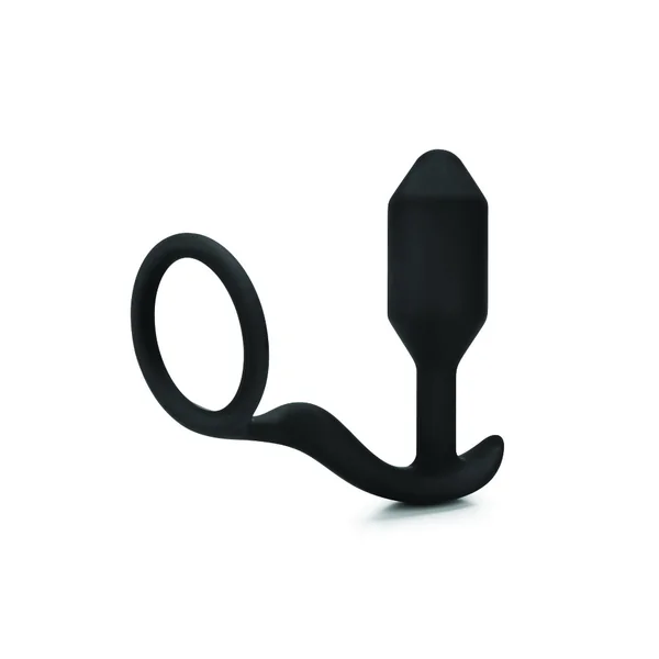 b-Vibe Snug & Tug Weighted Plug and Cock Ring