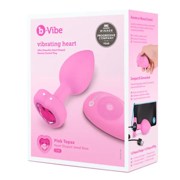 b-Vibe Vibrating Heart Plug S/M