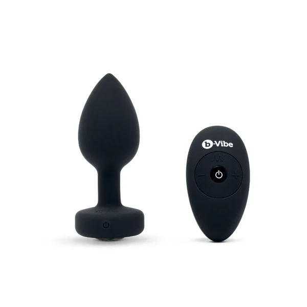 b-Vibe Vibrating Remote Control Jeweled Butt Plug M/L