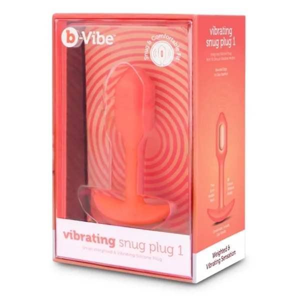 b-Vibe Vibrating Snug Plug S Orange