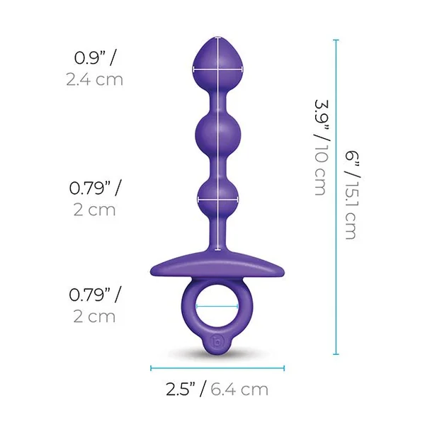 b-Vibe - Zip Silicone Anal Beads