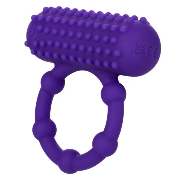 Calexotics Rechargeable 5 Beaded Vibrating Silicone Maximus Cock Ring