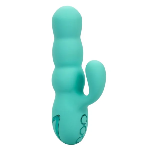 California Dreaming Del Mar Rechargeable Silicone Dual Stimulator - Teal