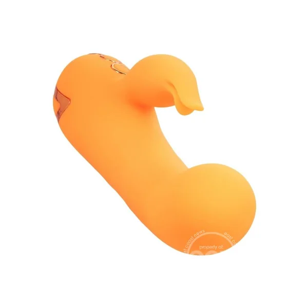 California Dreaming Montecito Muse Rechargeable Silicone Rabbit Vibrator - Orange