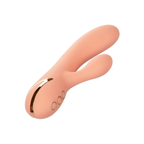 California Dreaming Monterey Magic Silicone Rechargeable Rabbit Vibrator - Orange