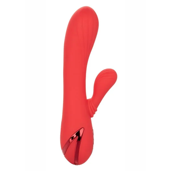 California Dreaming Palisades Passion Rechargeable Silicone Rabbit Vibrator - Red