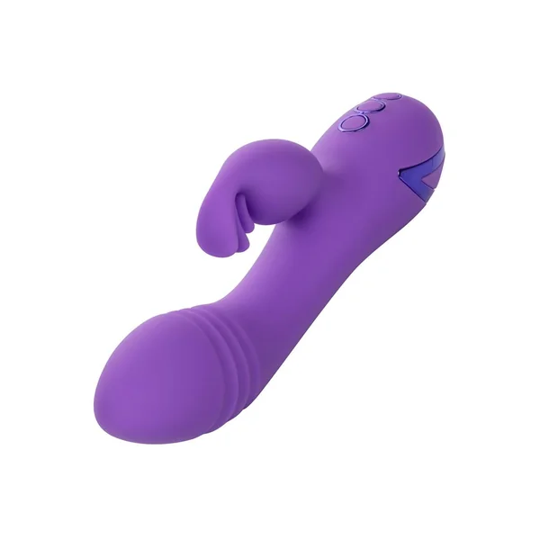 California Dreaming West Coast Wave Rider Silicone Rechargeable Rabbit Vibrator - Purple