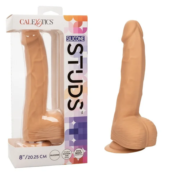 California Exotics – 8” Silicone Studs – Ivory