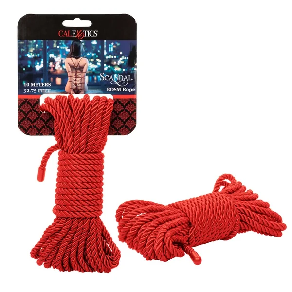 California Exotics Scandal BDSM Bondage Rope Red