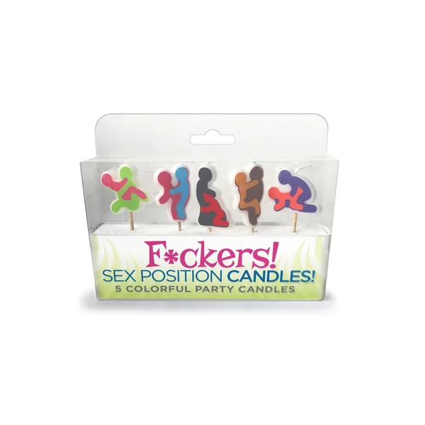 Candyprints F*ckers Sex Position Candles Assorted Colors (5 per pack)