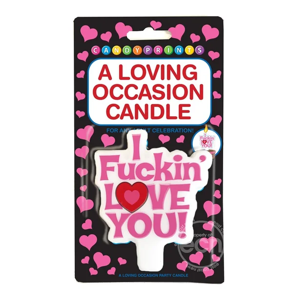 Candyprints I Fuckin' Love You! A Loving Occasion Party Candle